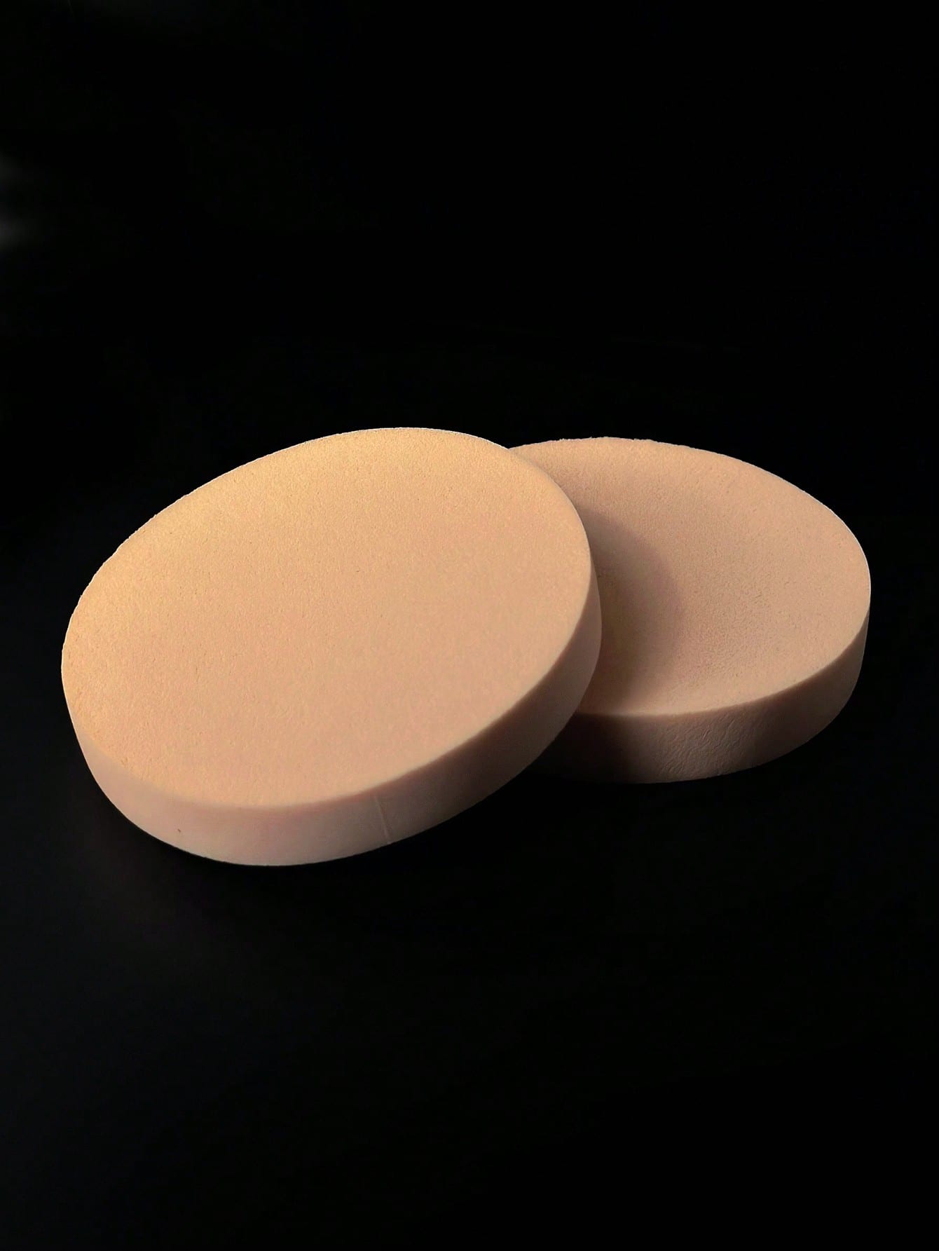 1PC/2PCS Soft Latex Round Makeup Sponge, Dual-Use Dry & Wet Foundation Applicator, Makeup Tool For Face Makeup