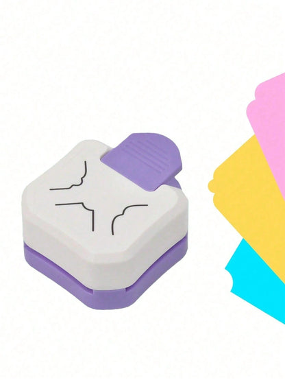 1pc 3-In-1 Mini Corner Rounder, R4/R7/R10mm Corner Cutter, DIY Paper Trimmer, Card Scrapbook Punch, Paper Corner Rounder, Manual Punch, Cutter, Envelope Punch Board, Punch, Laminating, DIY Projects, P