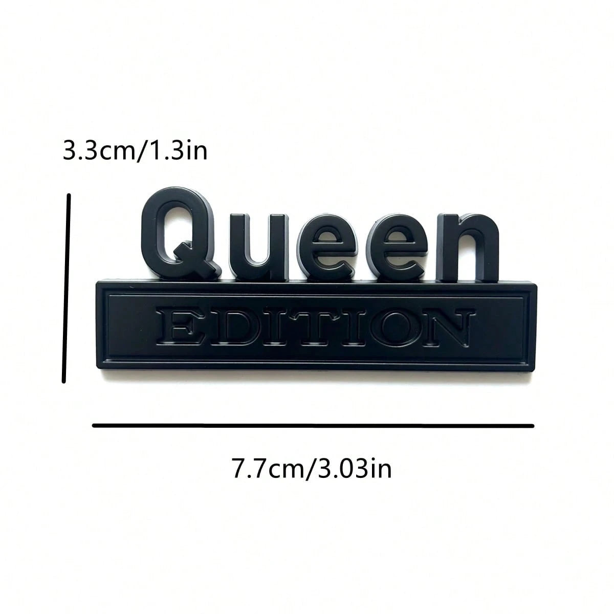 1pc 3D Metal Car Sticker Queen EDITION, Applicable For Cars, Trucks, Motorcycles, SUVs On Engine Hood, Trunk, Fenders, Side Doors, Body Decor Accessories