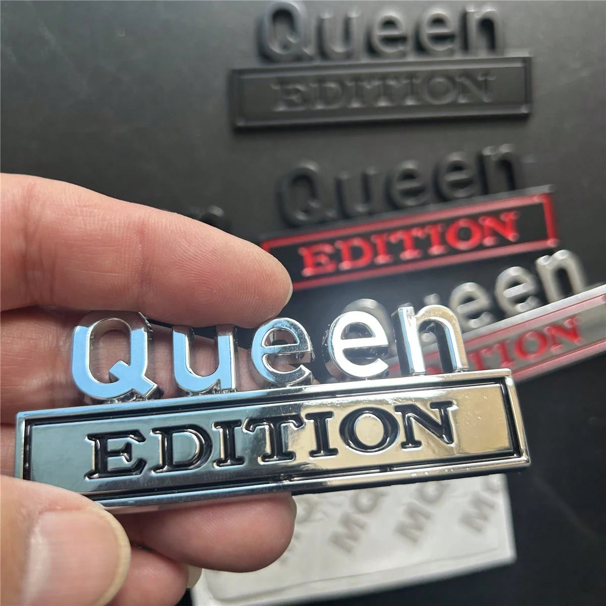 1pc 3D Metal Car Sticker Queen EDITION, Applicable For Cars, Trucks, Motorcycles, SUVs On Engine Hood, Trunk, Fenders, Side Doors, Body Decor Accessories