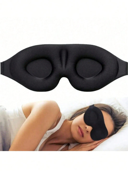 1pc 3D Sleep Mask Natural Sleeping Eye Mask Eyeshade Cover Shade Eye Patch Women Men Soft Portable Blindfold Travel Eyepatch,School,Back To School,Travel,Travel Essentials,Home Essentials,Eye Mask,Sle