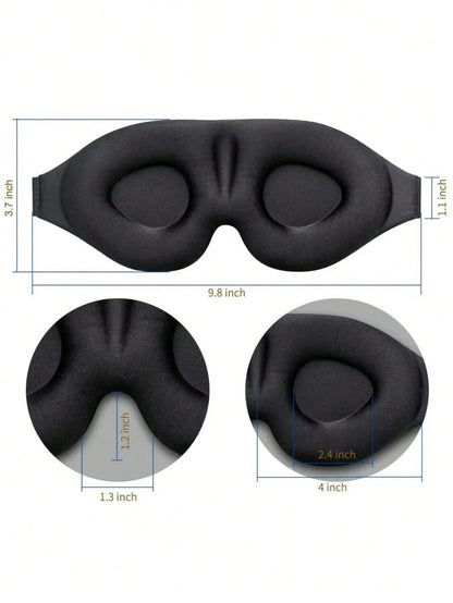 1pc 3D Sleep Mask Natural Sleeping Eye Mask Eyeshade Cover Shade Eye Patch Women Men Soft Portable Blindfold Travel Eyepatch,School,Back To School,Travel,Travel Essentials,Home Essentials,Eye Mask,Sle