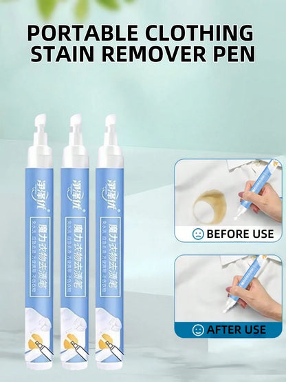 1pc/3pcs/5pcs Portable Stain Remover Pen, Magical Stain Eraser, Clothing Cleaner. Clothing Stain Remover, Stain Remover Pen, Quick-Acting Clothing Stain Remover, Travel Portable Pack (Packaging May Va
