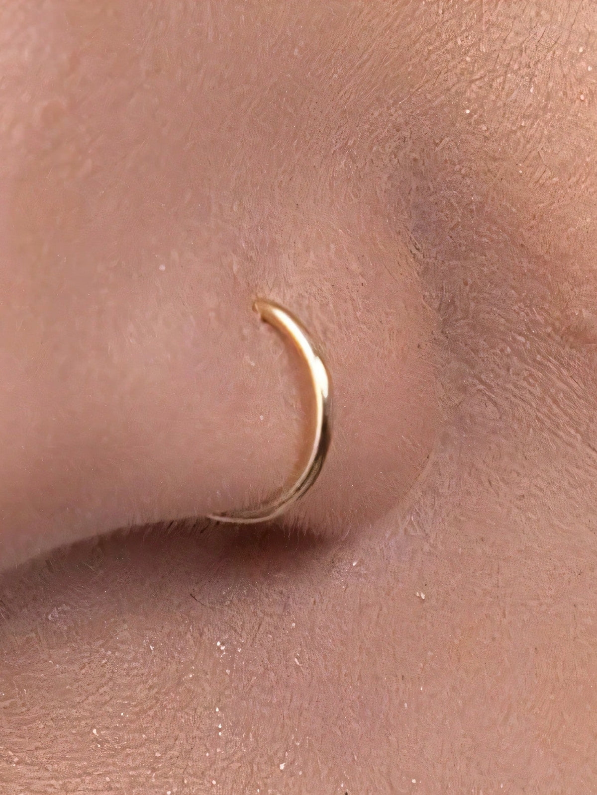 1pc/3pcs/5pcs Women/Girls Fake Nose Ring, Gold Stainless Steel D-Shape, Minimalist American Style, Personalized Letter, Hip Hop Street Style, Nose Stud Jewelry
