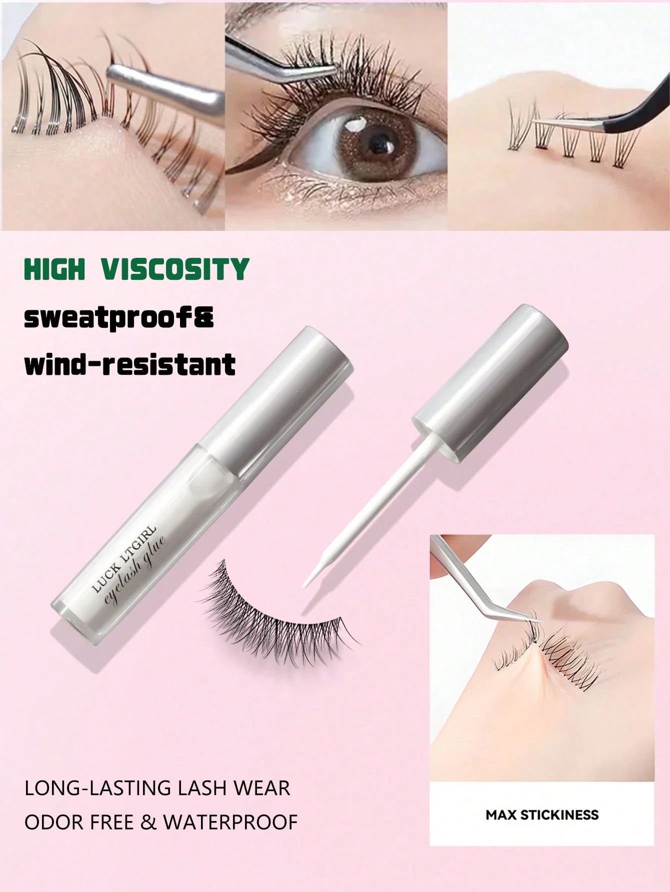1pc 5ml Waterproof & Sweat-Proof False Eyelash Glue For Long-Lasting Holdlash Glue,Eyelash Glue