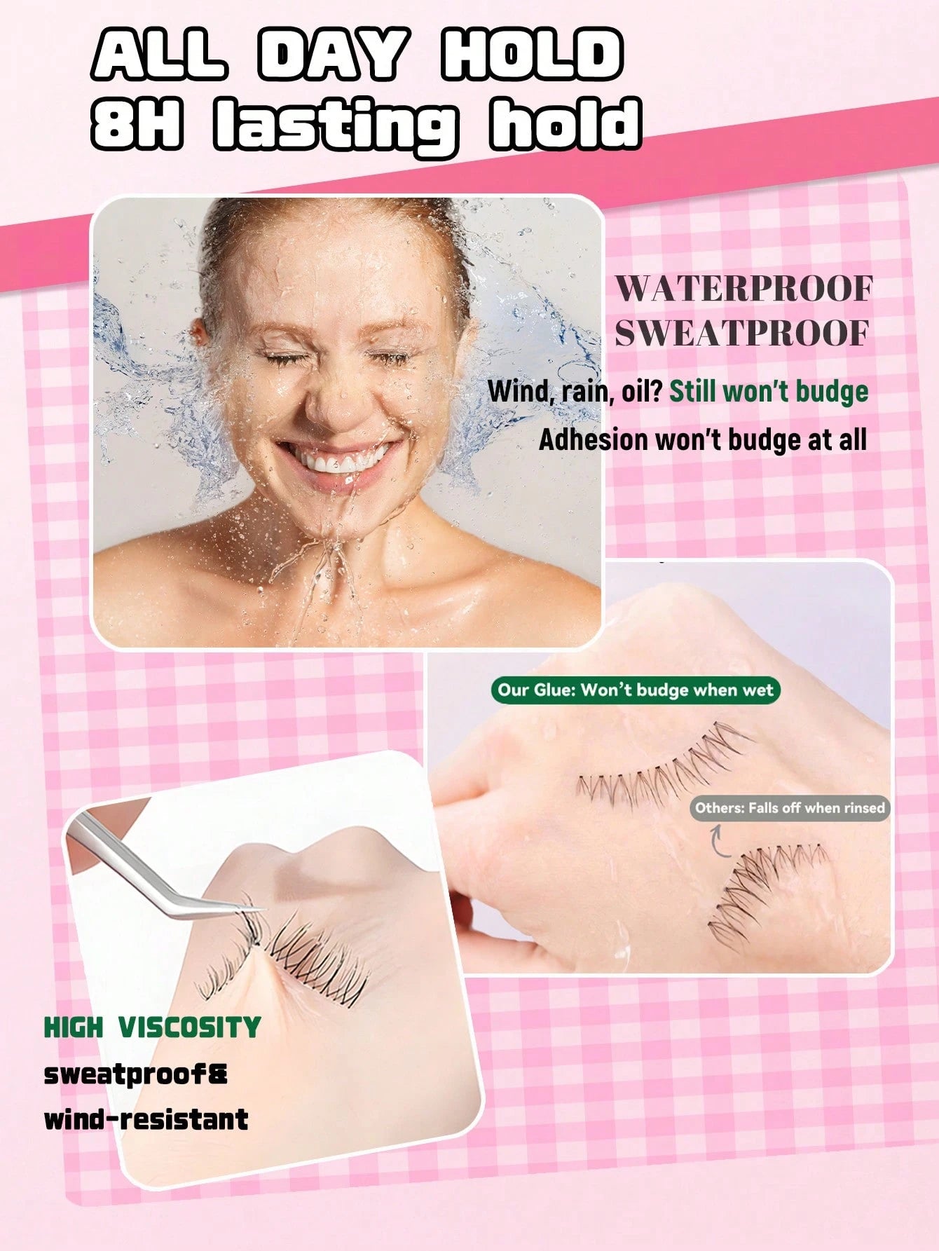 1pc 5ml Waterproof & Sweat-Proof False Eyelash Glue For Long-Lasting Holdlash Glue,Eyelash Glue