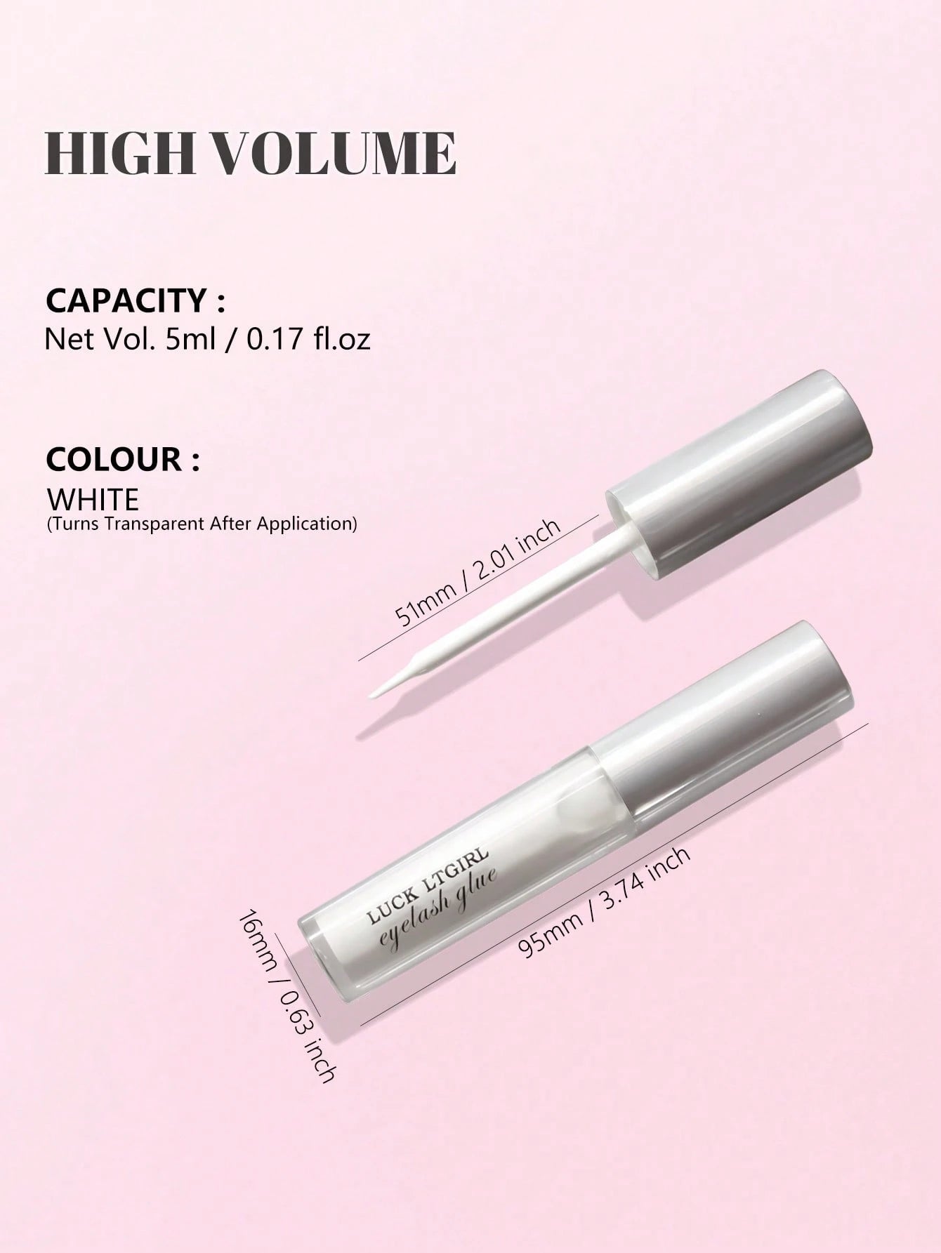 1pc 5ml Waterproof & Sweat-Proof False Eyelash Glue For Long-Lasting Holdlash Glue,Eyelash Glue