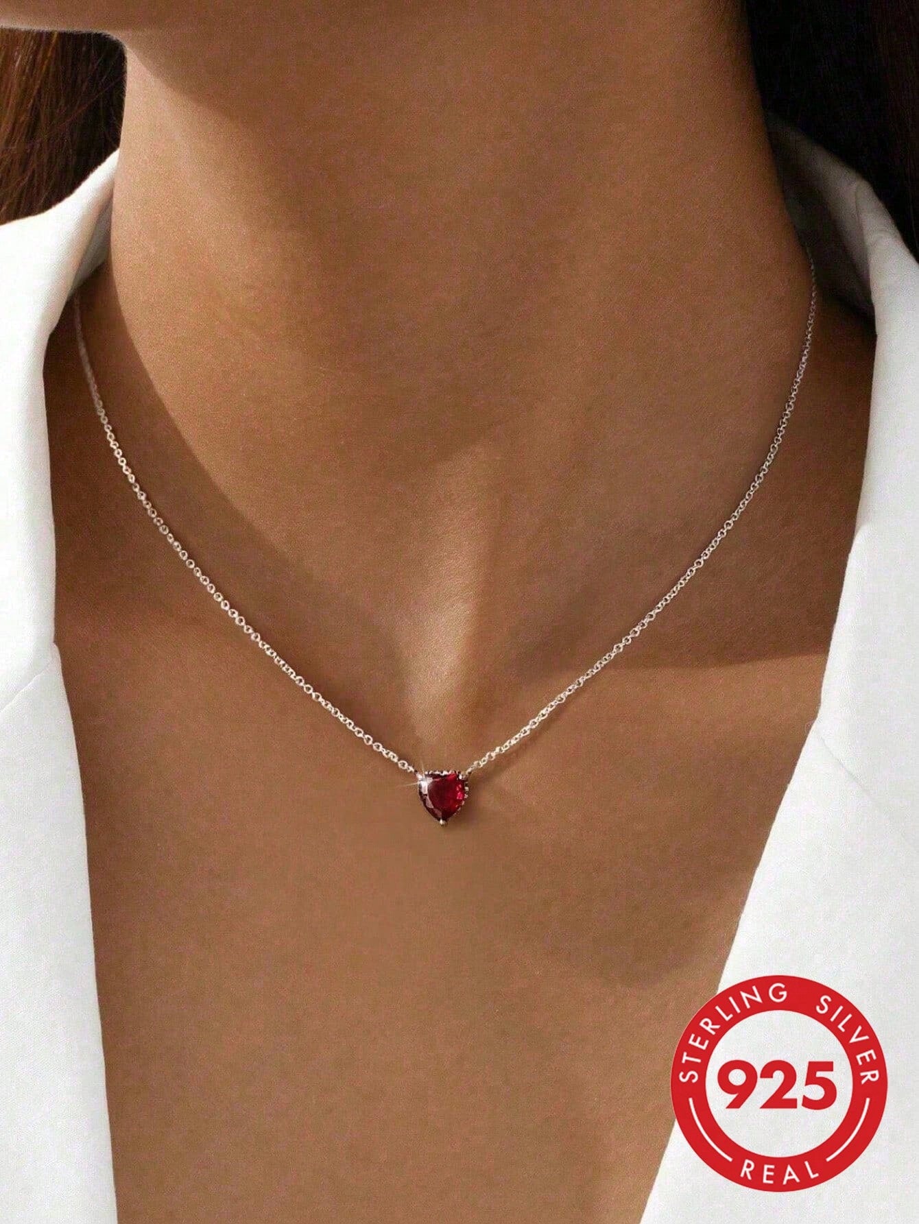1pc 925 Sterling Silver Four-Leaf Clover Pendant Necklace, Suitable For Women To Wear On Holidays, Dates, Parties, Anniversaries, And Everyday