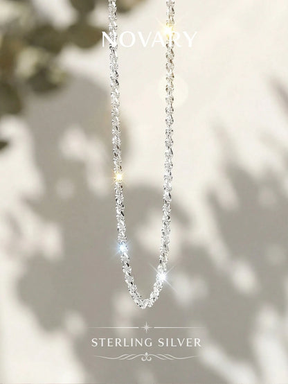 1pc 925 Sterling Silver Lightweight Shiny Anklet/Bracelet, Delicate Minimalist, Elegant Jewelry, Wedding Accessory Gift For Women & Girls