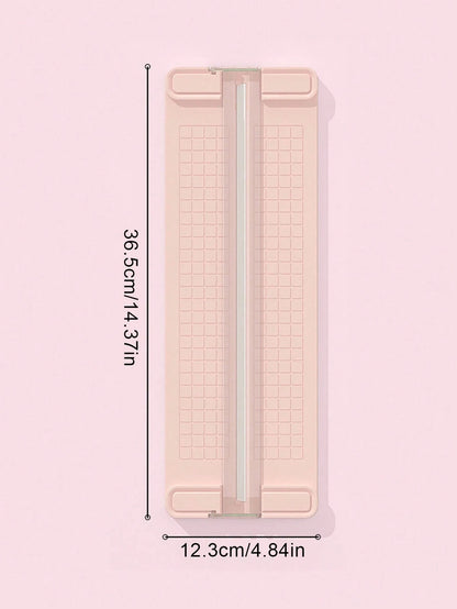 1pc A3/A4 Portable Paper Trimmer, Easy-To-Use Precision Cutting Tool For School, Home And Office- Durable Plastic Material, Scrapbooking