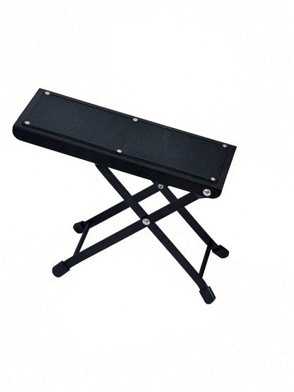1pc Adjustable 3-Leg Foot Rest Pedicure Stool, Non-Slip Rubber Toe Nail Care Stand, Foldable Metal Foot Rest Platform
