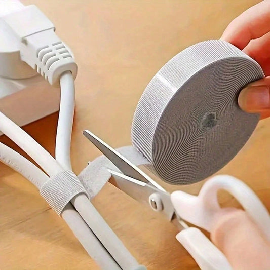 1pc Adjustable Long Reusable Hook And Loop Cable Ties- Durable And Easy To Use, Ideal For Organizing Cables, Wires, Ropes, And Plant Tying