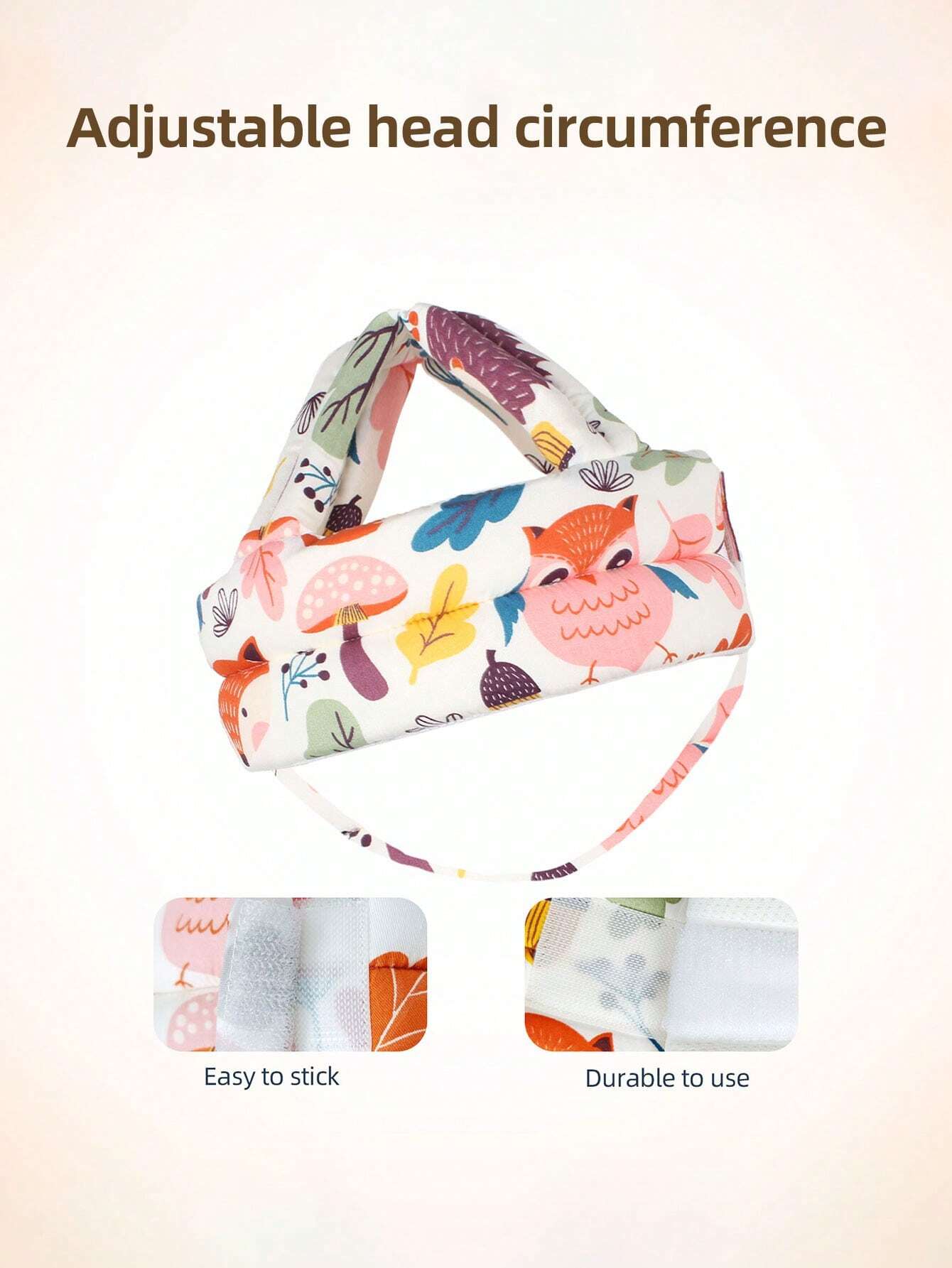 1pc Anti-Fall Baby Head Protection Hat, Toddler Walking Safety Helmet, Adjustable Size, Breathable Mesh, Anti-Collision Head Guard For Babies 8-36 Months, Baby Walking Protection Pillow Helmet