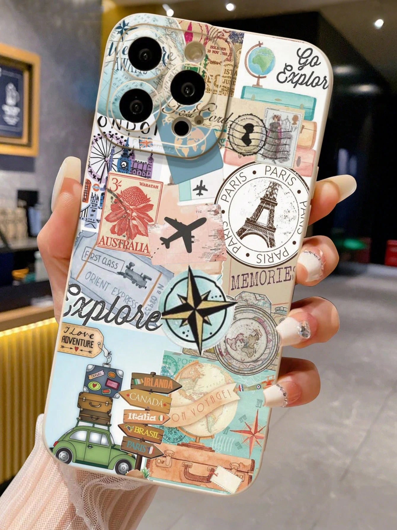 1pc Aviation Fashion Anti-Drop Phone Case Matte Anti-Drop Breathable Suitable For IPhone 16/11/16Pro/16Plus/16ProMax/16E/15ProMax/13/14/12/XS/XR/7G/8P, Galaxy S25/S25Plus/S25 Ultra/A16/A36/A26/A56/A50