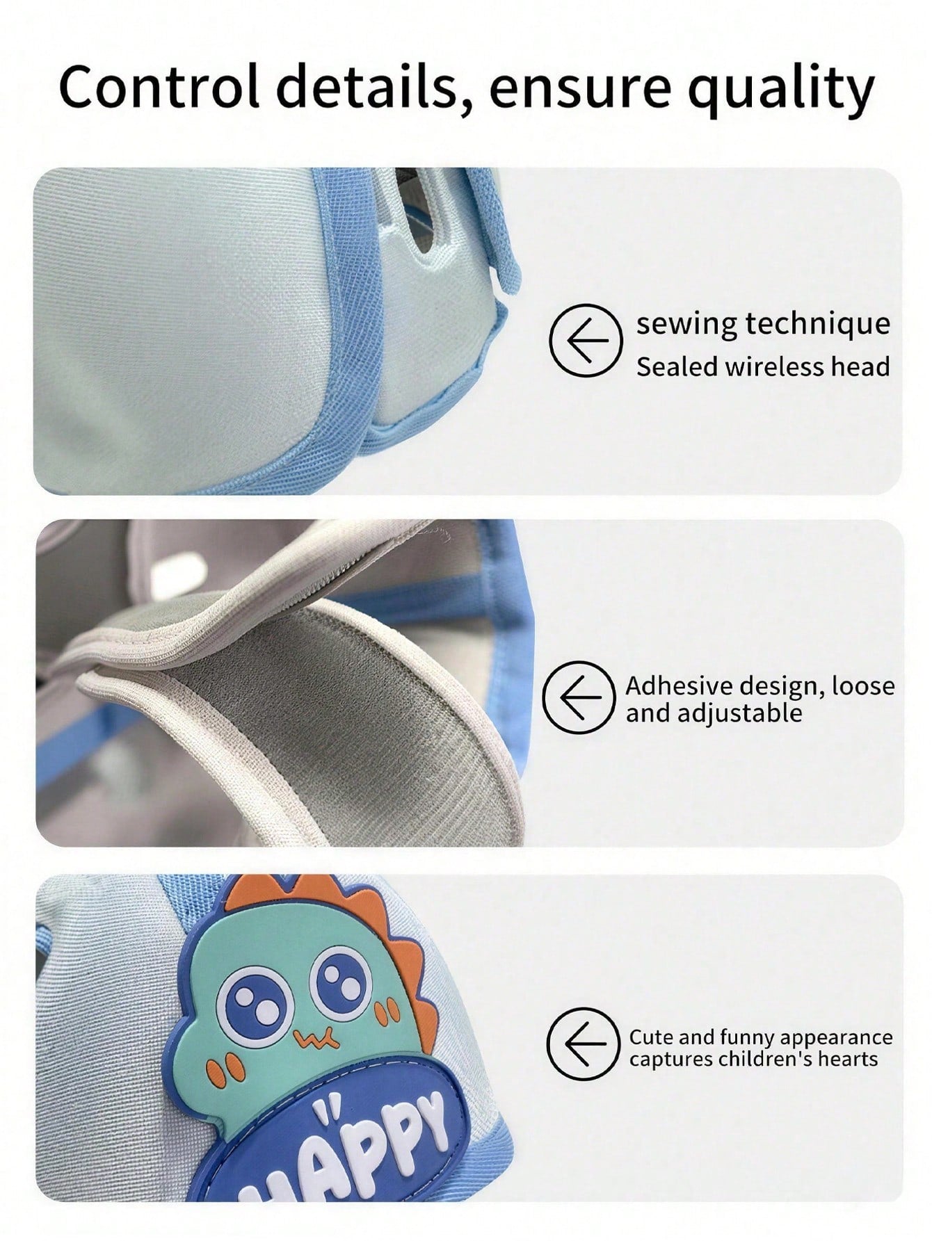 1pc Baby Anti-Fall Head Protection Helmet, Toddler Walking Anti-Collision Headgear, Children Learning To Walk Head Protection Cap, Lightweight And Breathable, Perfect Walking Aid