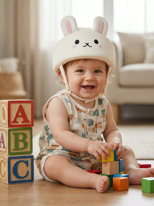 1pc Baby Toddler Infant Anti-Collision Helmet Soft Adjustable Head Guard Cap For Crawling Walking Play Indoor Outdoor Unisex Breathable Lightweight