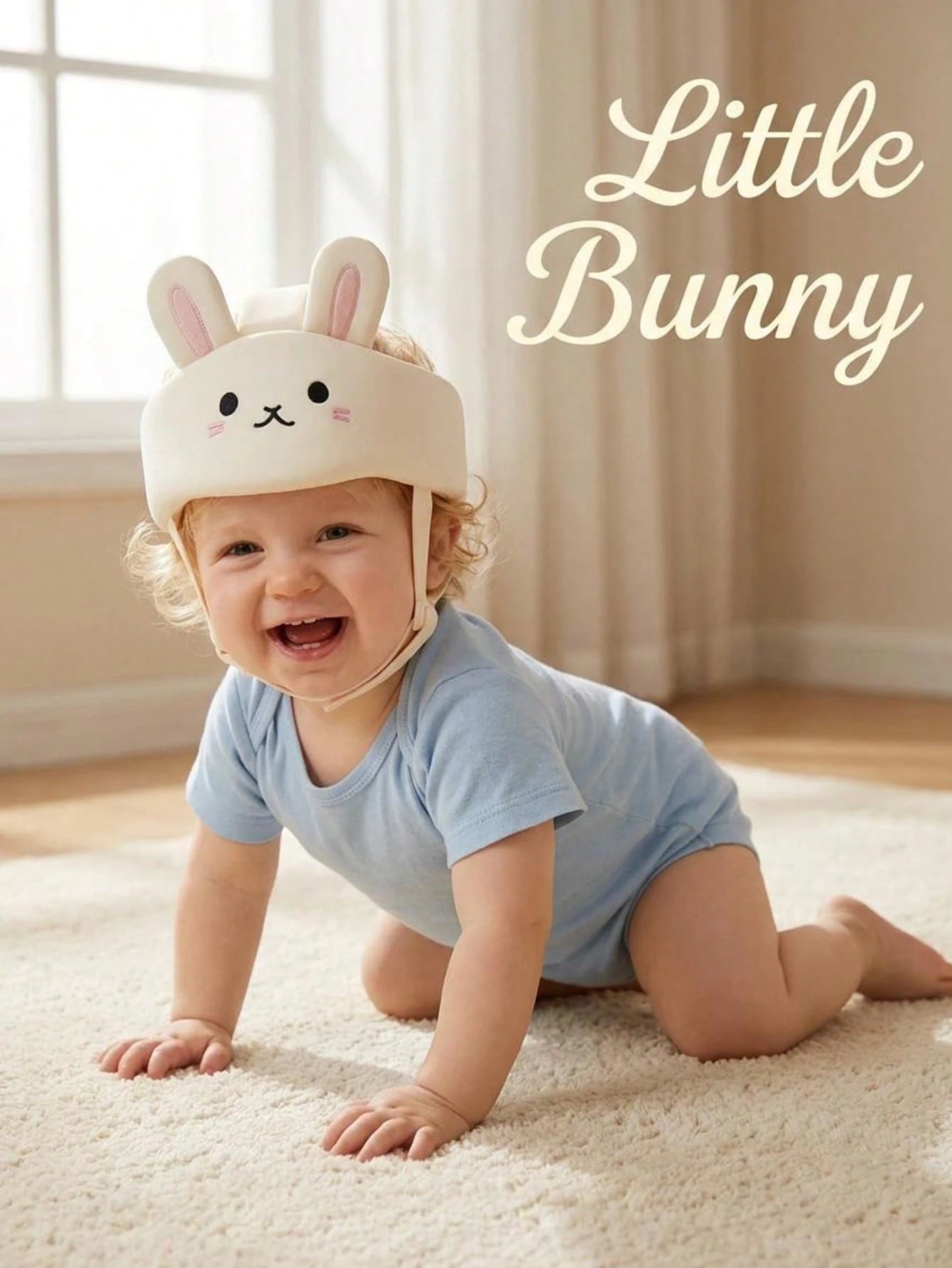 1pc Baby Toddler Infant Anti-Collision Helmet Soft Adjustable Head Guard Cap For Crawling Walking Play Indoor Outdoor Unisex Breathable Lightweight