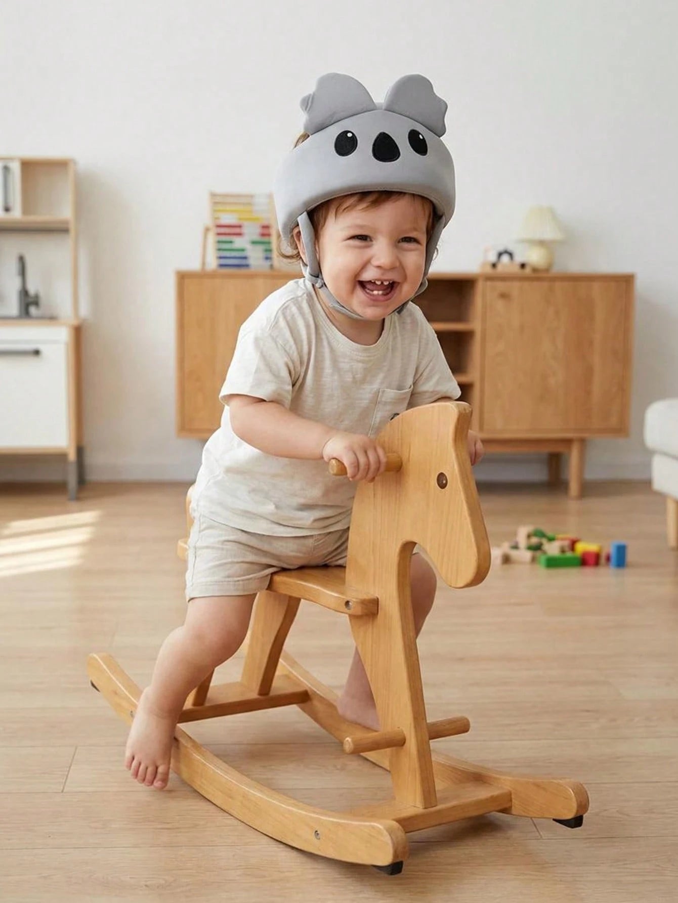 1pc Baby Toddler Infant Anti-Collision Helmet Soft Adjustable Head Guard Cap For Crawling Walking Play Indoor Outdoor Unisex Breathable Lightweight