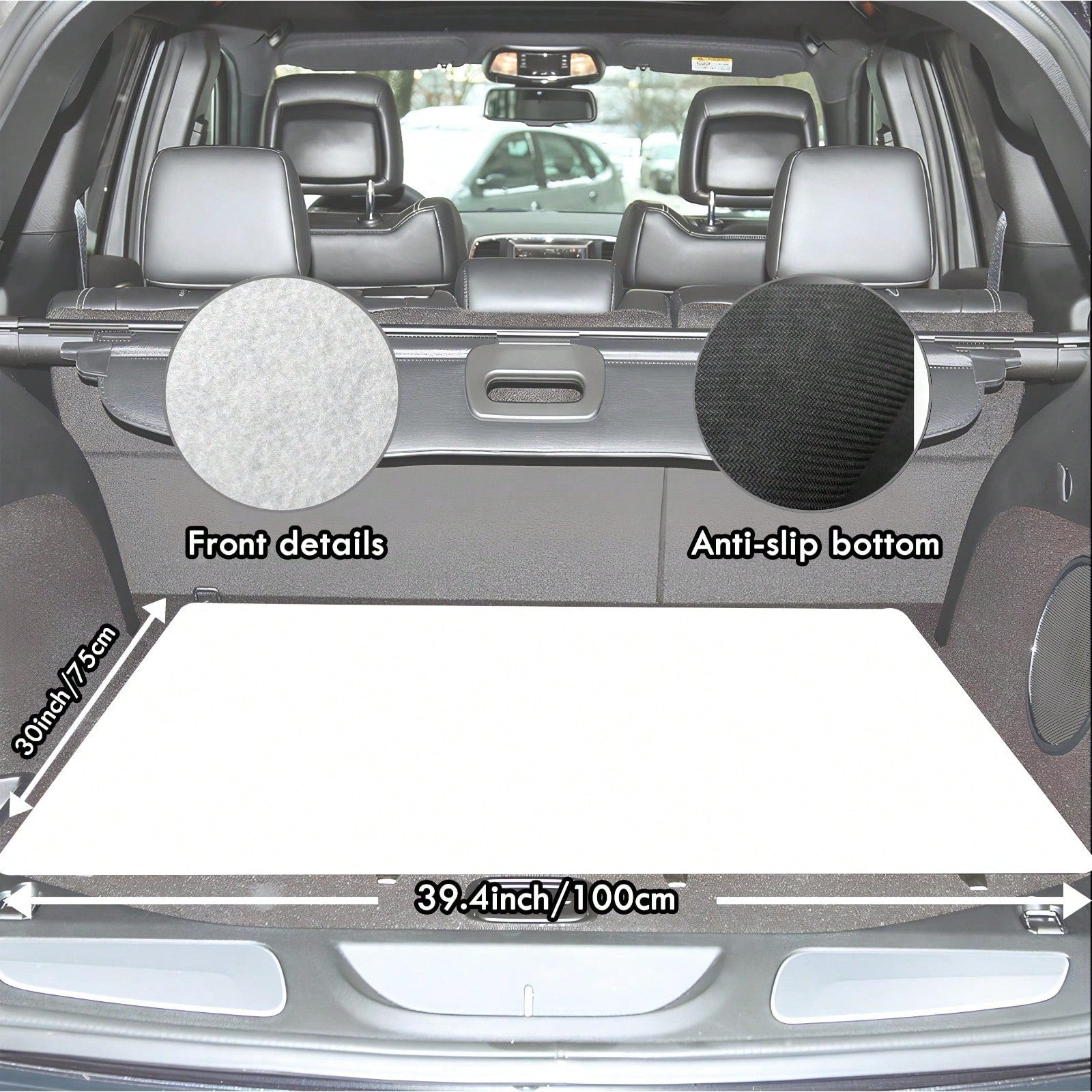 1Pc Beige Black Leopard Print Car Trunk Mat, Universal Fit Cargo Liner, Waterproof & Dustproof, Non-Slip & Wear-Resistant, Easy To Clean, Neutral Animal Pattern, Automotive Rear Trunk Floor Protector