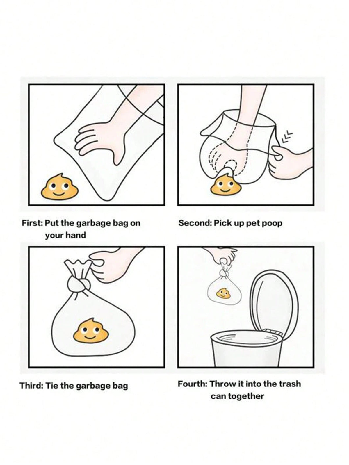 1pc Bone-Shaped Dog Waste Poop Scooper With 2 Rolls/30pcs Disposable Solid Color Dog Poop Bags, Portable Waste Bags For Outdoor Walking. (The Size Of The Bags Is 30x22cm When Opened.)