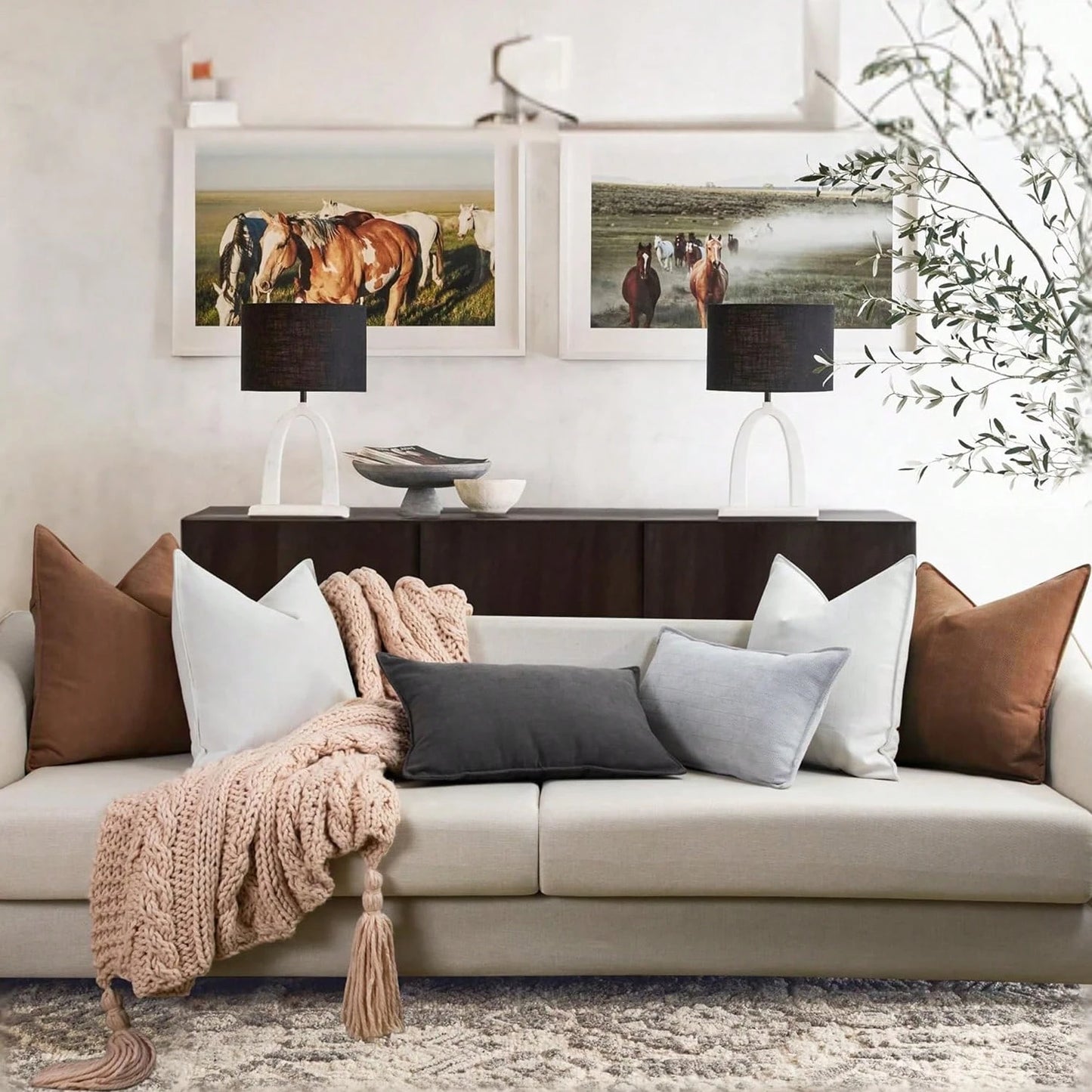 1pc Camel Herringbone Piped Cushion Cover, Modern Luxurious Soft Chenille Piped Decorative Pillow Sham, Suitable For Sofa, Bed, Bedroom, Office, Hotel, All Season