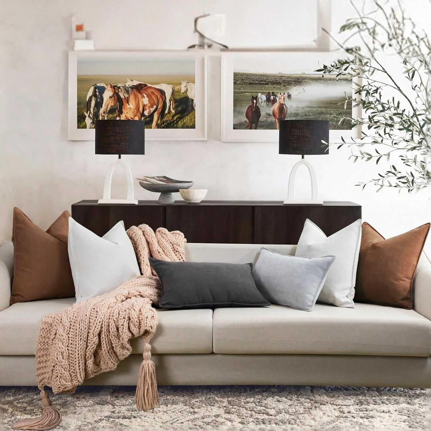 1pc Camel Herringbone Piped Cushion Cover, Modern Luxurious Soft Chenille Piped Decorative Pillow Sham, Suitable For Sofa, Bed, Bedroom, Office, Hotel, All Season
