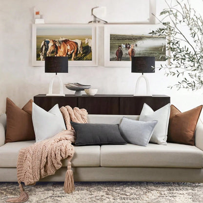 1pc Camel Herringbone Piped Cushion Cover, Modern Luxurious Soft Chenille Piped Decorative Pillow Sham, Suitable For Sofa, Bed, Bedroom, Office, Hotel, All Season
