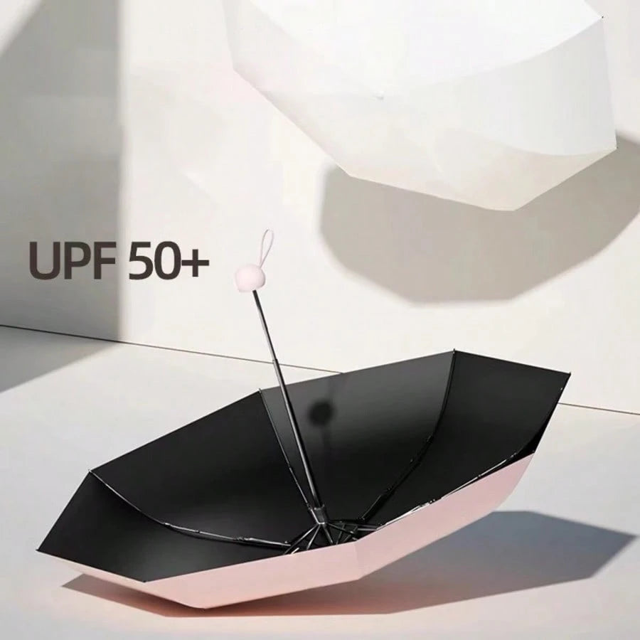 1pc Capsule Folding Umbrella, High-Quality Waterproof, Sunshade, Anti-UV, Foldable Umbrella