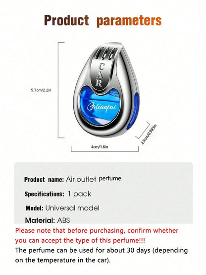 1pc Car Air Freshener Aromatherapy Diffuser Creative Air Vent Fragrance Dispenser Long-Lasting Pendant Fragrance For Car Interior Smell