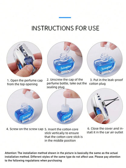 1pc Car Air Freshener Aromatherapy Diffuser Creative Air Vent Fragrance Dispenser Long-Lasting Pendant Fragrance For Car Interior Smell