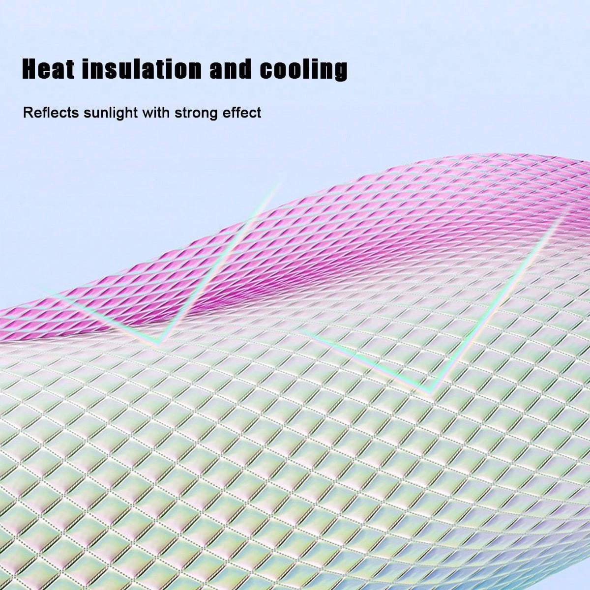 1pc Car Front Windshield Sun Shade, Heat Insulating Sun Curtain, Laser Light-Blocking Sunshade For Car Interior