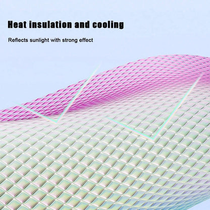 1pc Car Front Windshield Sun Shade, Heat Insulating Sun Curtain, Laser Light-Blocking Sunshade For Car Interior