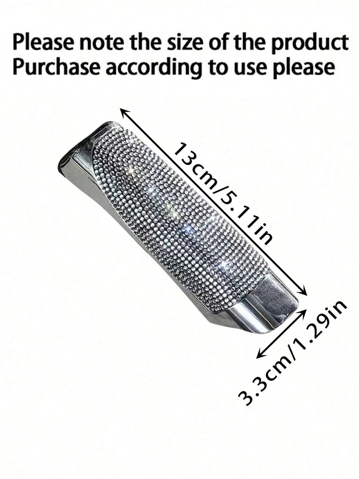 1pc Car Installed Diamond Inlaid Handbrake Cover, Car Interior, Universal Handbrake Protector, Handbrake Cover, Lever Cap Modification (Note The Size, Not Suitable For All Vehicle Models)