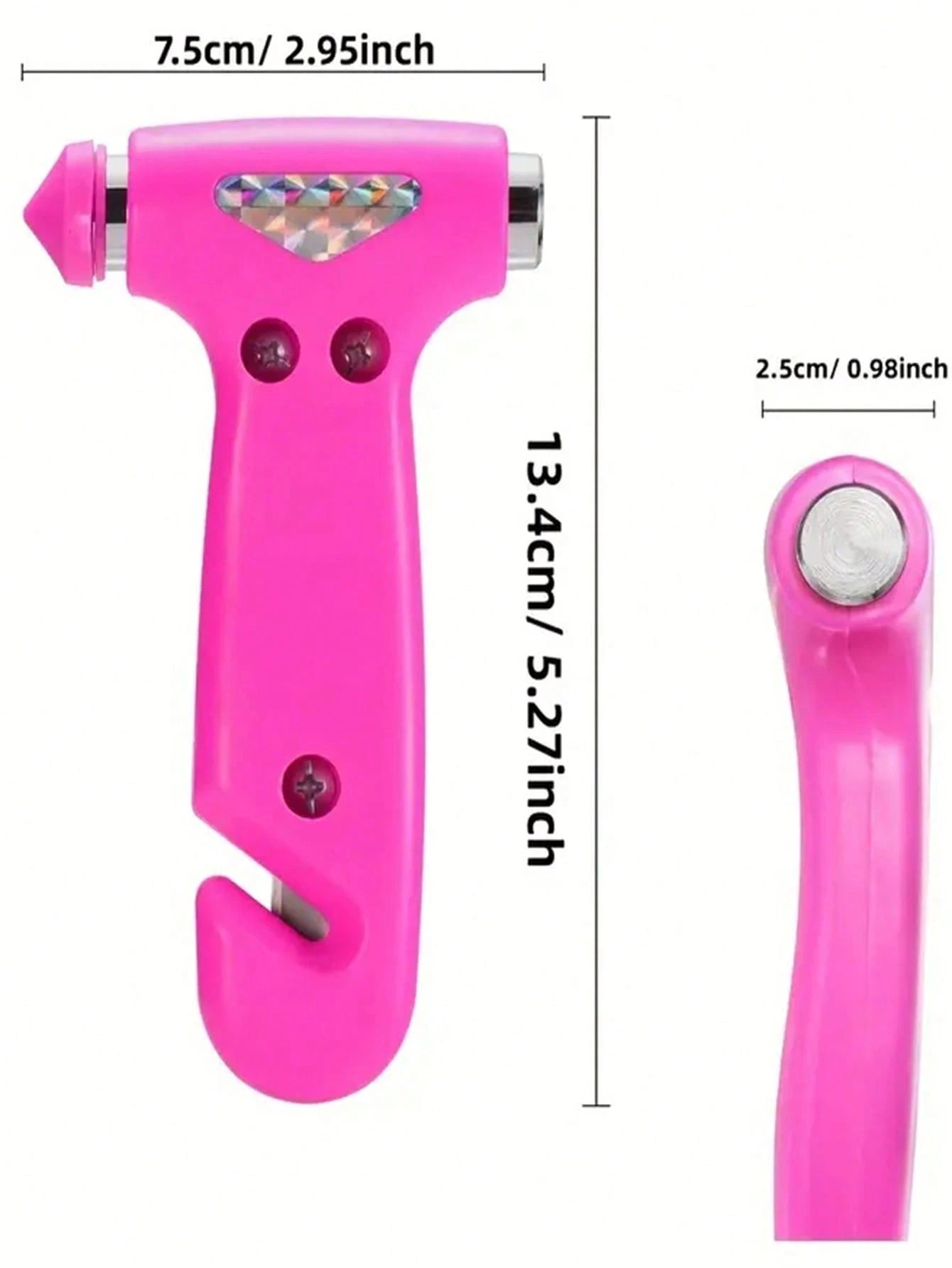 1pc Car Safety Hammer, Emergency Escape Tool With Window Breaker And Seatbelt Cutter, Adjustable Strap For Secure Fit- Essential For Vehicle