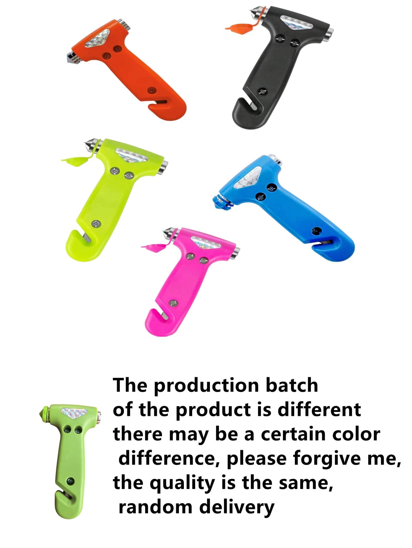 1pc Car Safety Hammer, Emergency Escape Tool With Window Breaker And Seatbelt Cutter, Adjustable Strap For Secure Fit- Essential For Vehicle