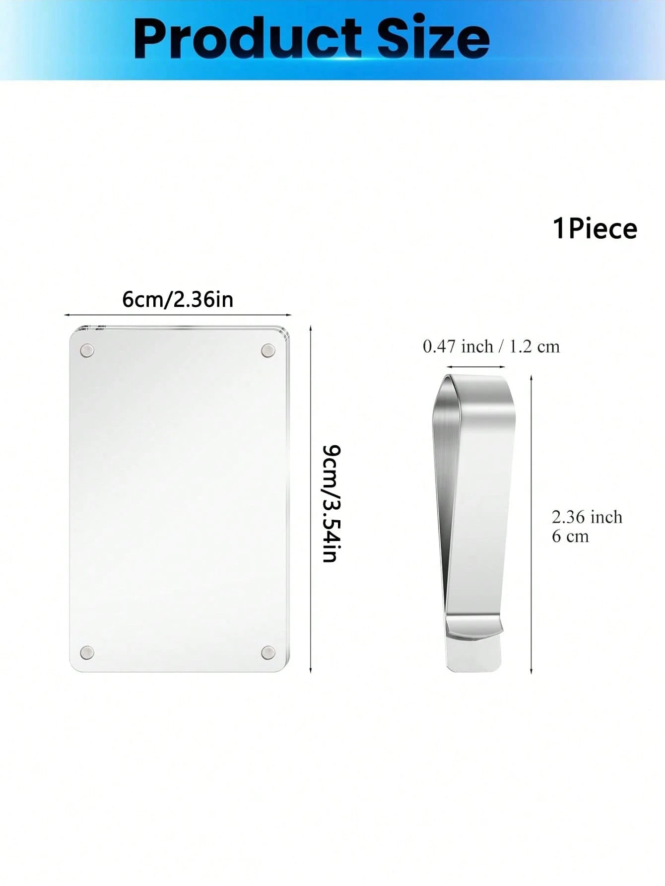 1pc Car Sun Visor Photo Clip, Acrylic Magnetic Vertical Photo Frame Clip, Personalized Photo Display Car Accessory Gift, Suitable For Family, Pet And Commemorative Photos