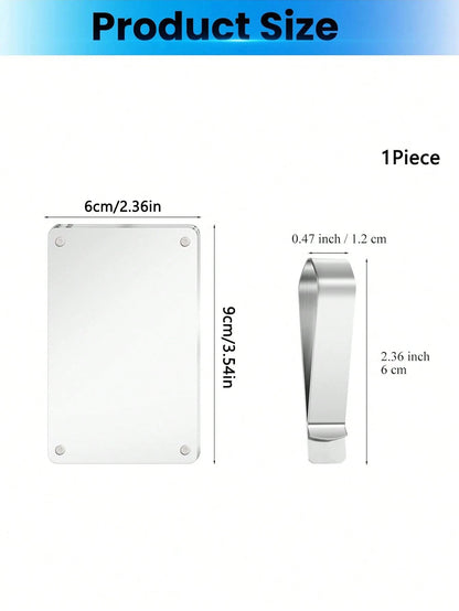 1pc Car Sun Visor Photo Clip, Acrylic Magnetic Vertical Photo Frame Clip, Personalized Photo Display Car Accessory Gift, Suitable For Family, Pet And Commemorative Photos