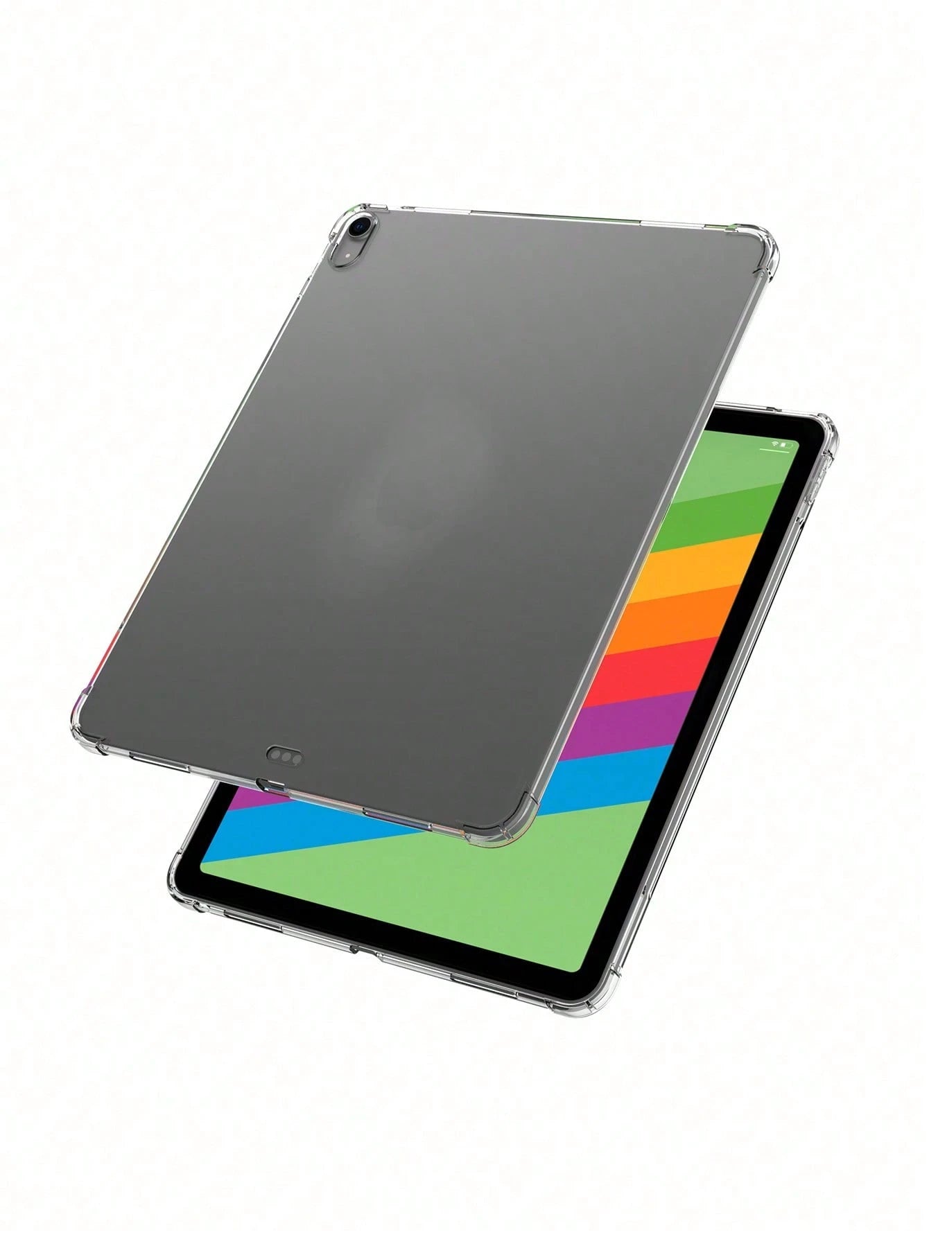 1PC Case Transparent TPU Full Coverage Airbag Shockproof Clear Silicone Soft Cover Compatible With Ipad Air 4/5/6/7, 7/8/9/10, 11 A16(2025) Back To School 2026 Student Accessory