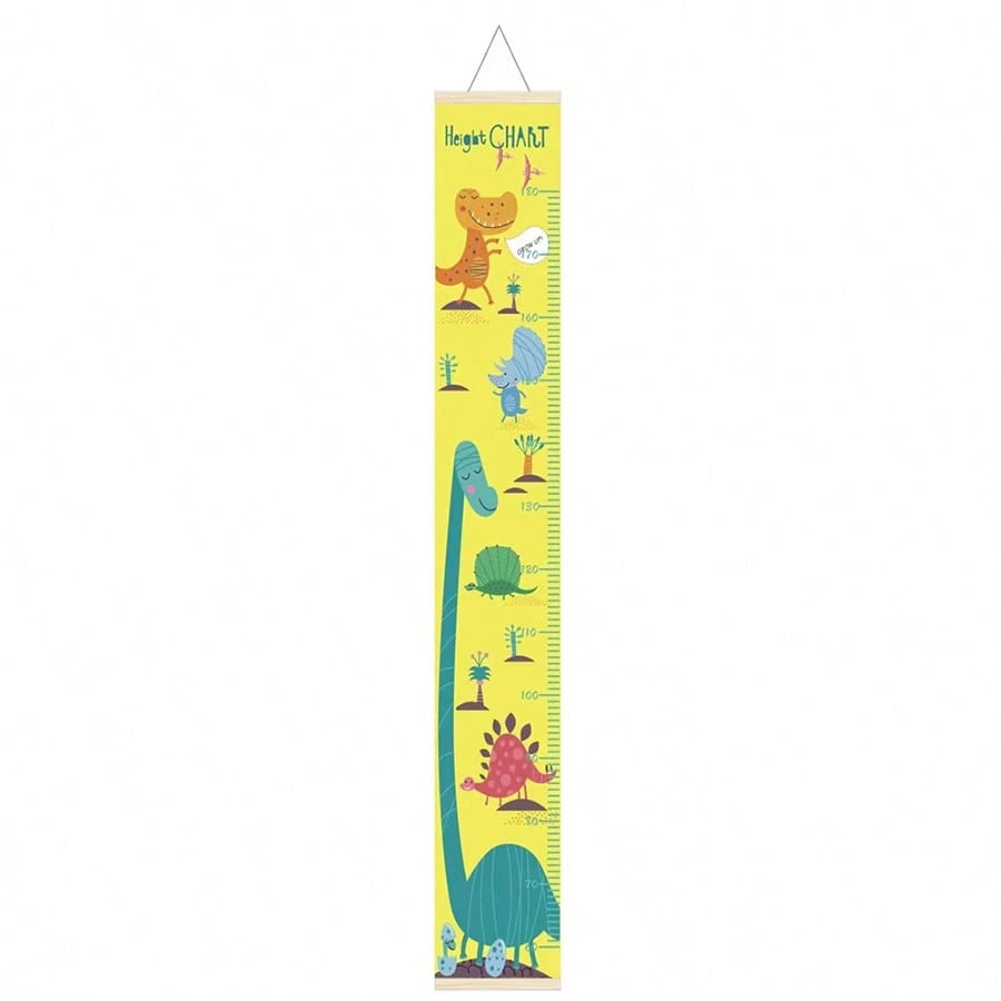 1pc Children's Growth Height Chart, Waterproof Canvas, INS Style Baby Measuring Ruler, Cute Kindergarten Wall Sticker, Nursery Wall Decor