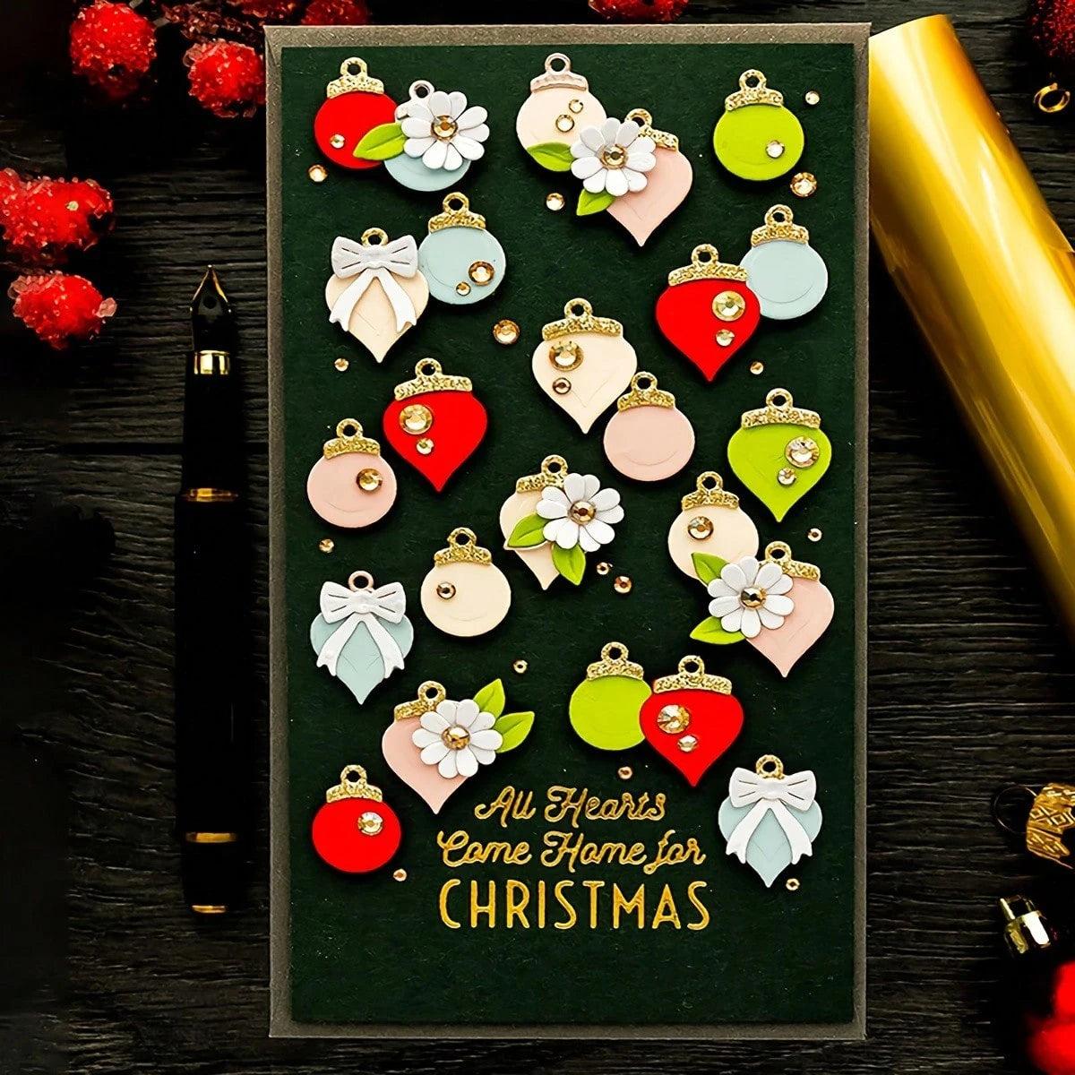 1pc Christmas Bell Greeting Card Decoration, Christmas Snowflake Bell Metal Cutting Template, Handmade Cutting Mold, Photo Album Background Decoration Embossing Template, Photo Album Making