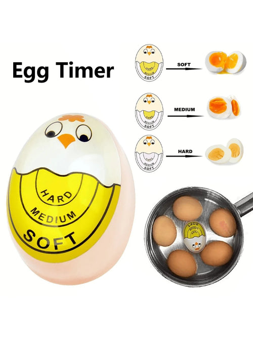 1pc Color Changing Egg Timer- Accurately Measure Hard And Soft Boiled Eggs With Sensitive Indicator