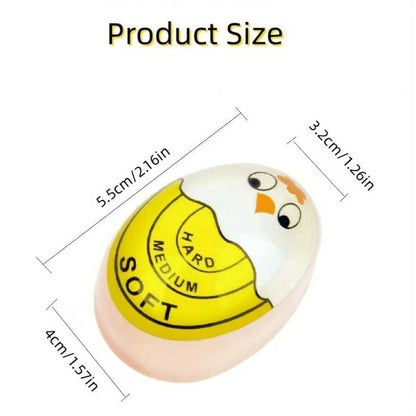 1pc Color Changing Egg Timer- Accurately Measure Hard And Soft Boiled Eggs With Sensitive Indicator