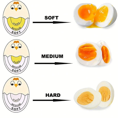 1pc Color Changing Egg Timer- Accurately Measure Hard And Soft Boiled Eggs With Sensitive Indicator