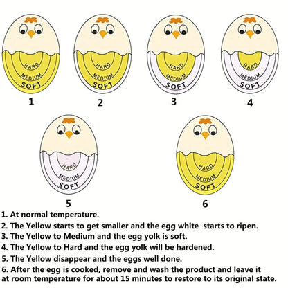 1pc Color Changing Egg Timer- Accurately Measure Hard And Soft Boiled Eggs With Sensitive Indicator