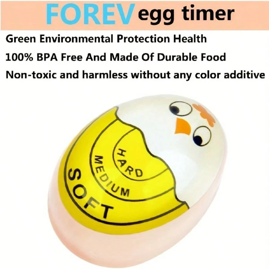 1pc Color Changing Egg Timer- Accurately Measure Hard And Soft Boiled Eggs With Sensitive Indicator