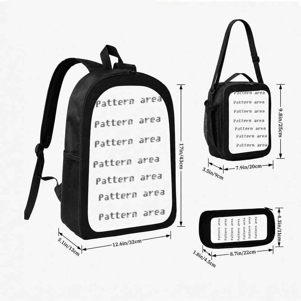 1pc Colorful Butterfly Heart Graphic Large-Capacity Backpack With Adjustable Shoulder Straps And Multiple Zipper Compartments For School Daily Commute Outdoor Travel And Gifts