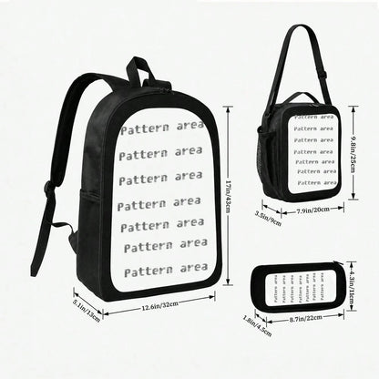 1pc Colorful Butterfly Heart Graphic Large-Capacity Backpack With Adjustable Shoulder Straps And Multiple Zipper Compartments For School Daily Commute Outdoor Travel And Gifts