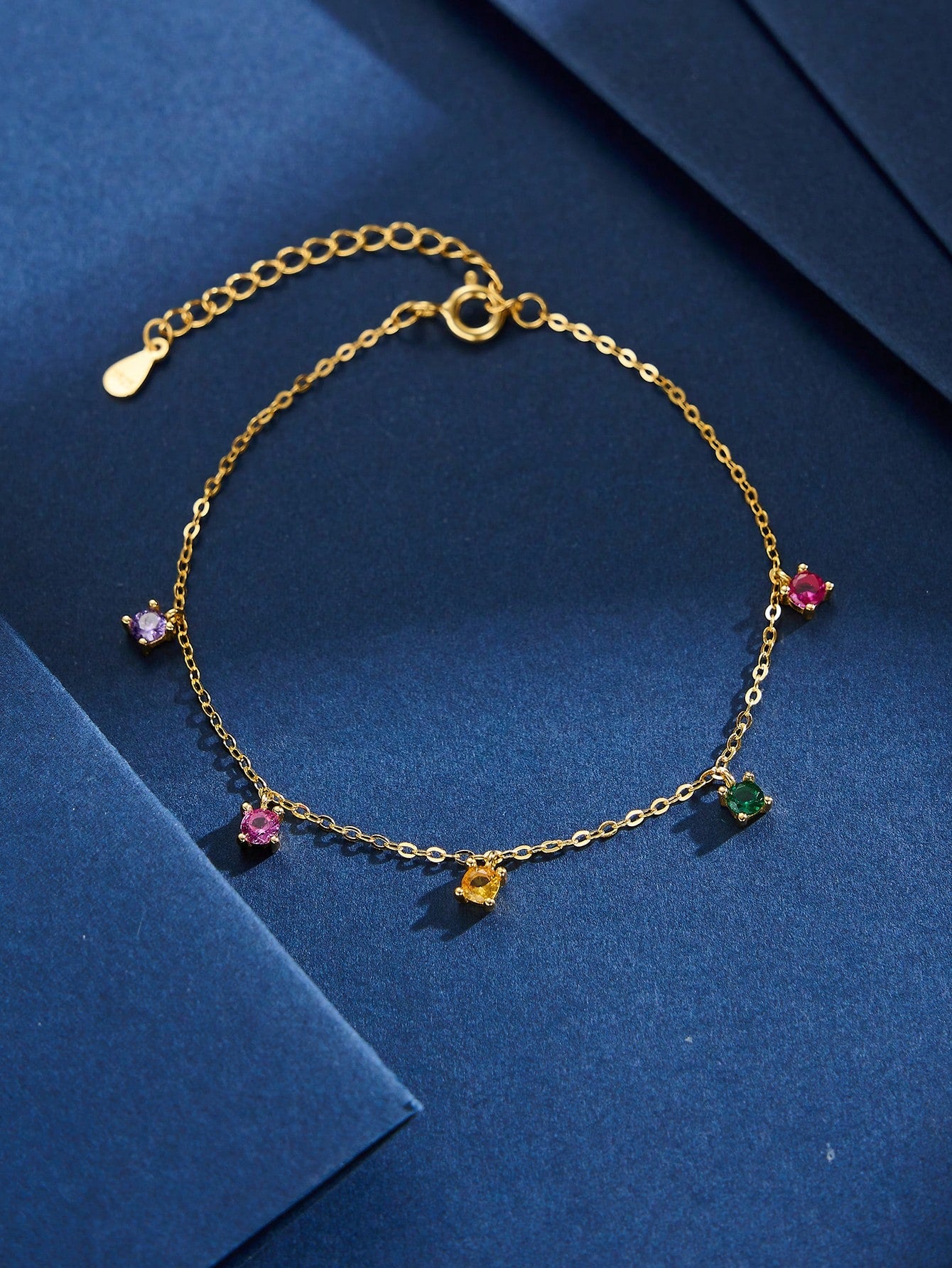 1pc Colorful Floral Anklet, Vibrant Floral Design, Charming Foot Jewelry