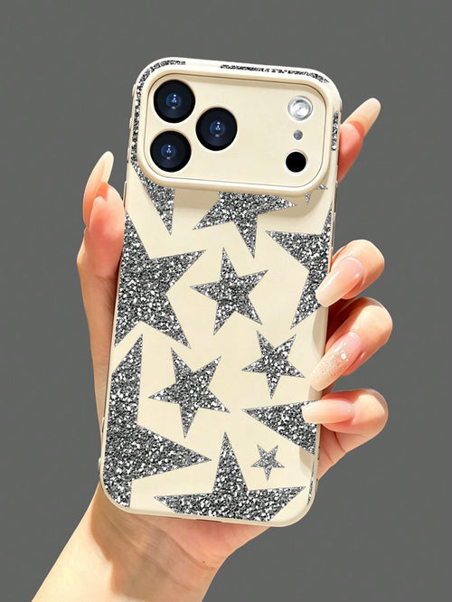 1Pc Colorful Heart 3D Border Design, Multi Color Optional Cute Phone Case, Shockproof Anti-Scratch Slim Protective Cover With Camera Protection For 17 Pro Max 17 Pro 17, 16 Pro Max 16 Pro 16 Plus