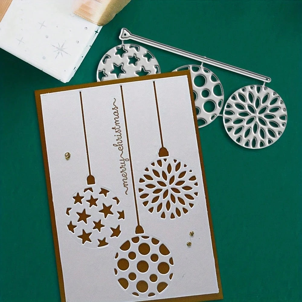 1pc Creative Snowball Metal Mold, Suitable For Various Craft Projects, Perfect For Scrapbooking, Photo Albums, Greeting Cards And Home Decor- Ideal For Holiday Greetings And Creative Projects